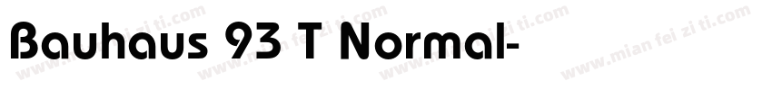 Bauhaus 93 T Normal字体转换